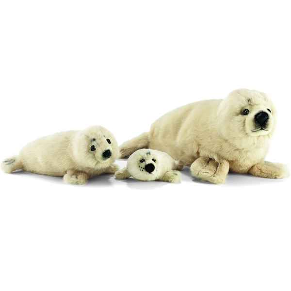 Anima - Peluche phoque ecru 50 cm -3900