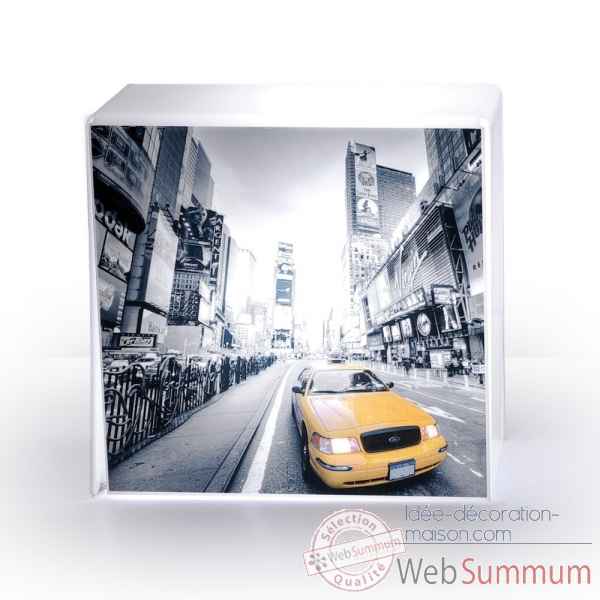 Lampe cube diffusante taxi ny Acrila -Acrila55