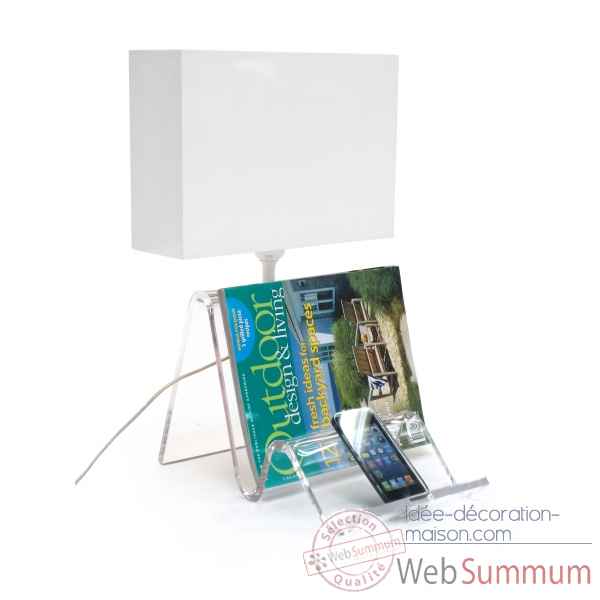 Lampe phone et tablette transparent Acrila -lampe phone transparente