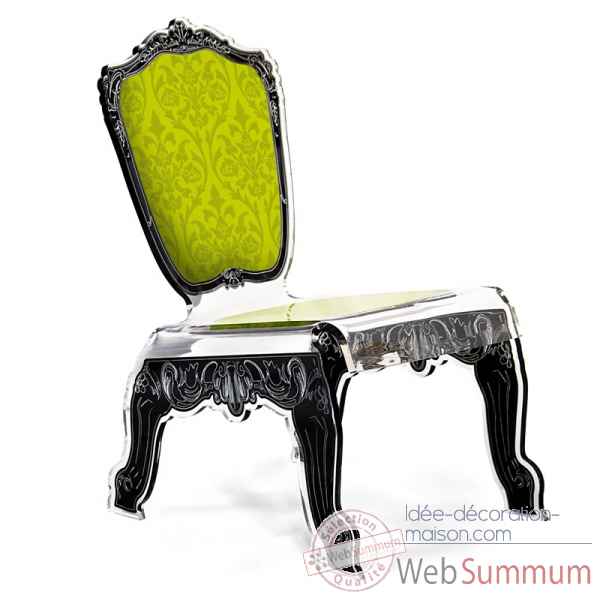 Relax chair baroque verte acrila -rcbv