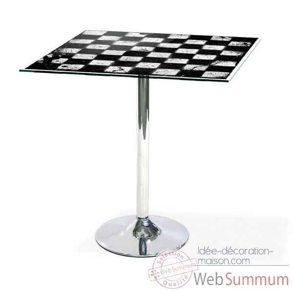 Table mange debout graph damier Acrila -Acrila41