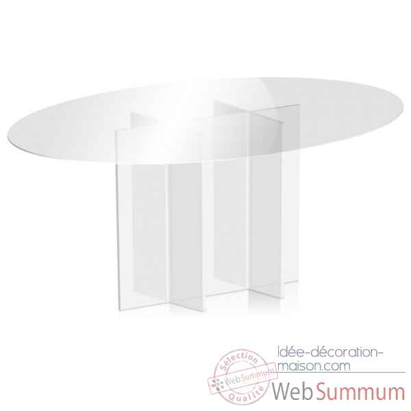 Table ovale blanc cali Acrila -Acrila153