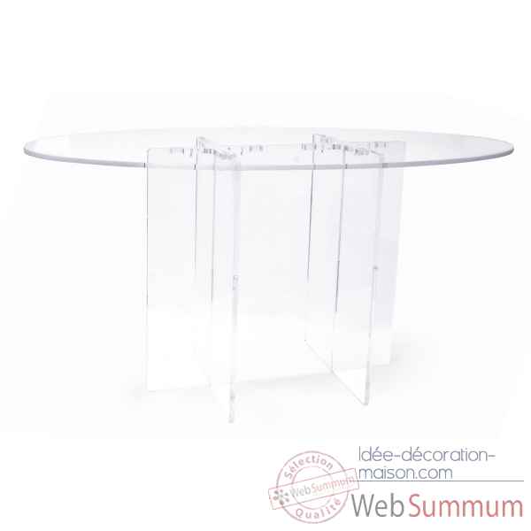 Table ovale transparente cali Acrila -Acrila154