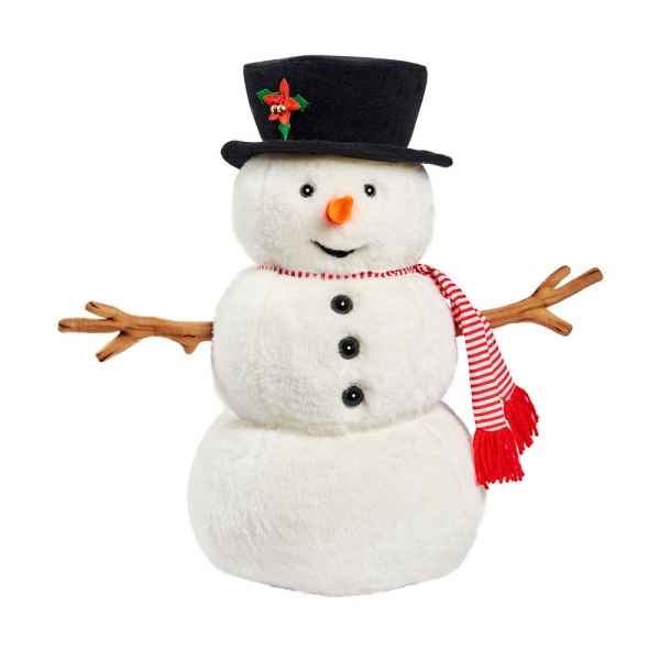 Personnage peluche bonhomme de neige 45cmh Anima -8203