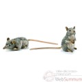 Video Anima - Peluche rats musques dresse et couche assorties 16 cm -4110