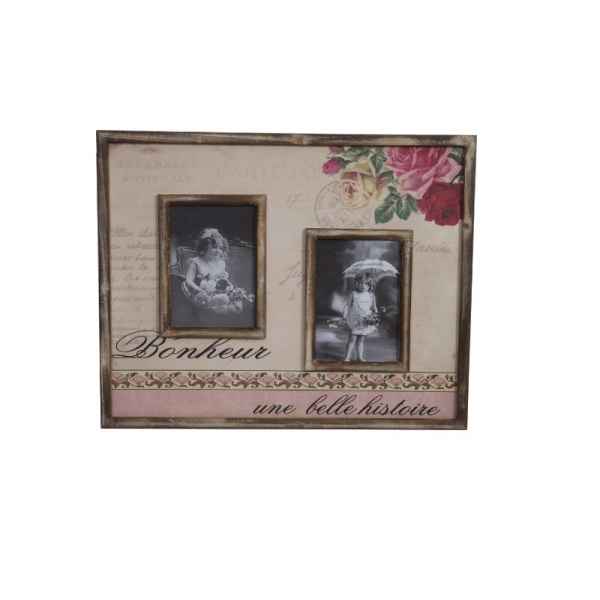 Cadre 2 photos shabby chic Antic Line -SEB12705