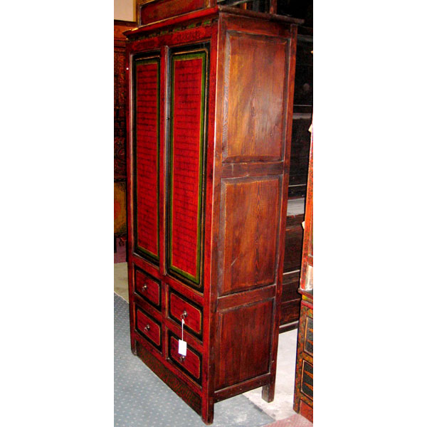 Armoire 2 portes et 4 tiroirs tibet style Chine -C0322