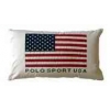 Coussin polo sport usa en tissu et chenille 50 x 70 Arteinmotion COM-CUS0078