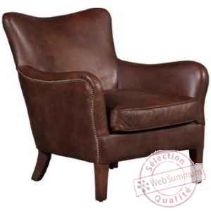 Fauteuil venezia en cuir couleur whisky arteinmotion -pol-ven0127