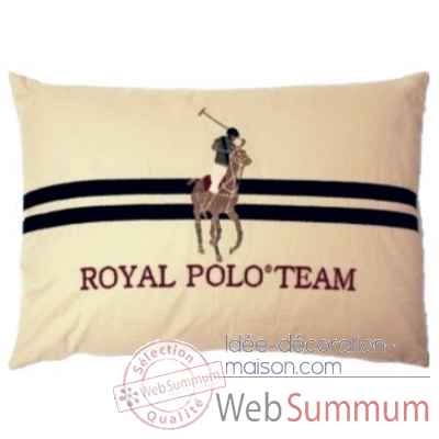 Grand coussin royal polo team arteinmotion -com-cus0173