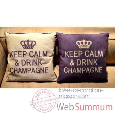 Set de 2 coussins champagne couleur lilas/beige arteinmotion -com-cus0202