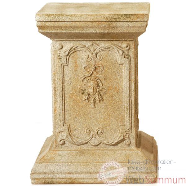 Piedestal et Colonne-Modele Queen Anne Podest, surface en fer-bs1002iro