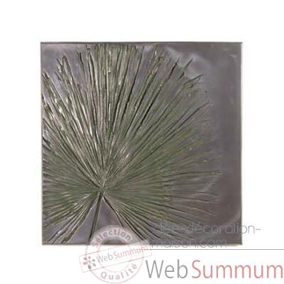 Decoration murale-Modele  Anahaw Wall Plaque Medium Negative, surface aluminium-bs2324alu