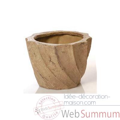 Vases-Modele Aegean Planter - Small,  surface granite-bs3099gry