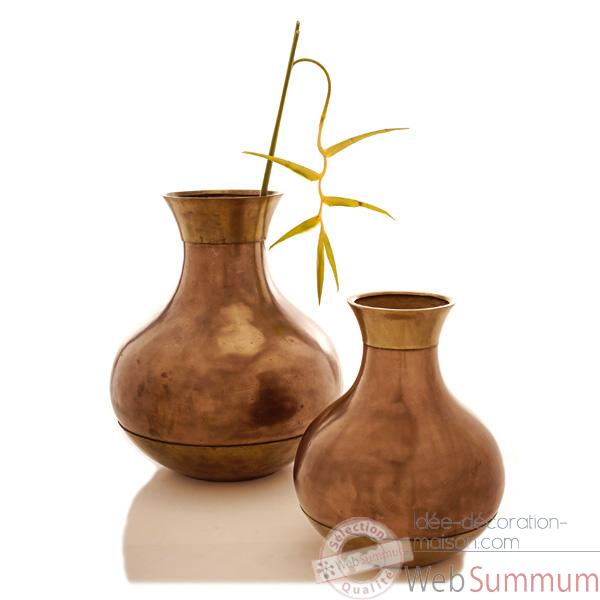 Vases-Modele Perla Jar, surface bronze nouveau-bs3261nb