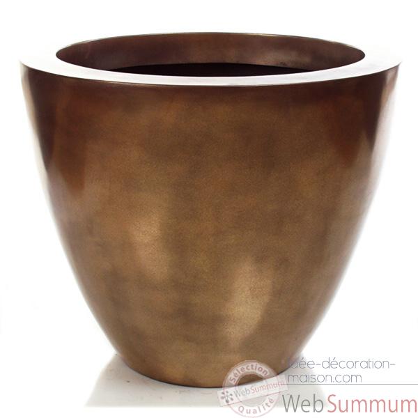 Vases-Modele Karan Planter, surface bronze nouveau-bs3325nb