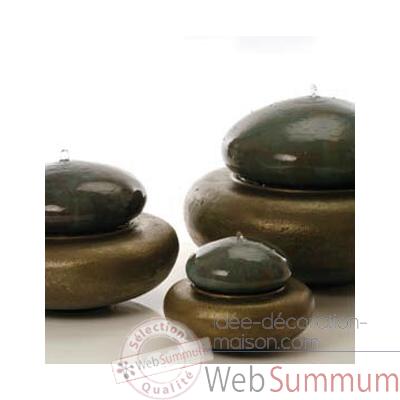 Fontaine-Modle Heian Fountain small, surface bronze avec vert-de-gris-bs3364vb
