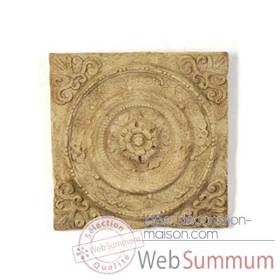 Dcoration murale Rondelle Wall Plaque, pierre romaine -bs3166ros