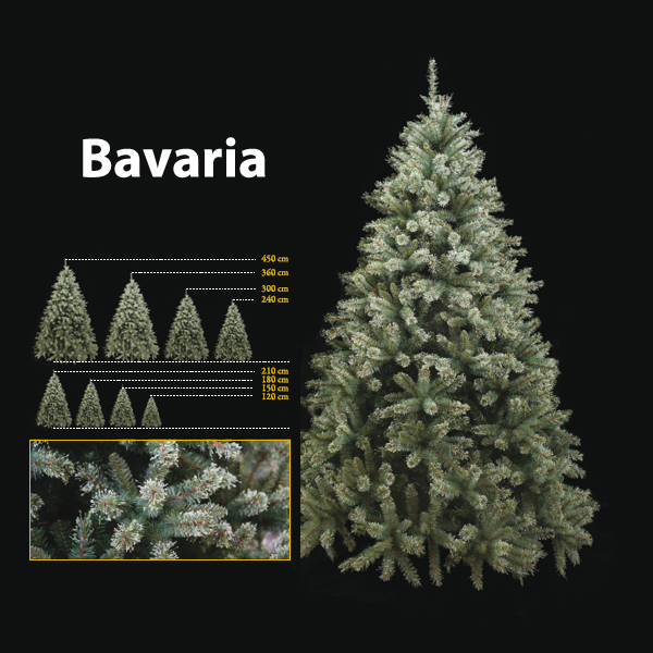 Sapin de Noel 240 cm Professionnel Bavaria Sapin 800 lumieres Bleu-Vert