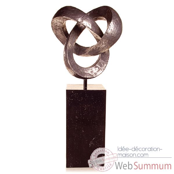 Sculpture Trifoil Garden Sculpture, aluminium -bs3410alu -alabnp