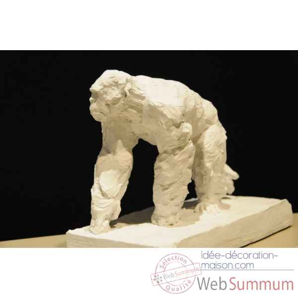 Chimpanze marchant Borome Sculptures -chimp2