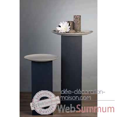 Colonne \"tower\" metal gris 70 cm Casablanca Design -54720