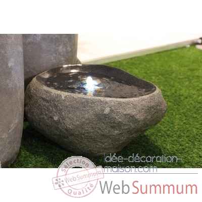 Fontaine \"marbre\" en fibre de verre gris Casablanca Design -79150