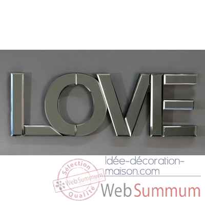 Inscription / miroir \"love\" Casablanca Design -87339