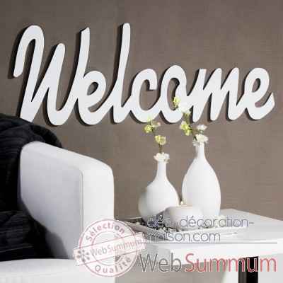 Mot ecrit "welcome" Casablanca Design -51538