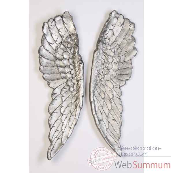 Objet \\\"wings\\\" antique argent Casablanca Design -59319