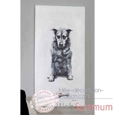 Peinture a l\'huile \"dog & bone\" Casablanca Design -31883