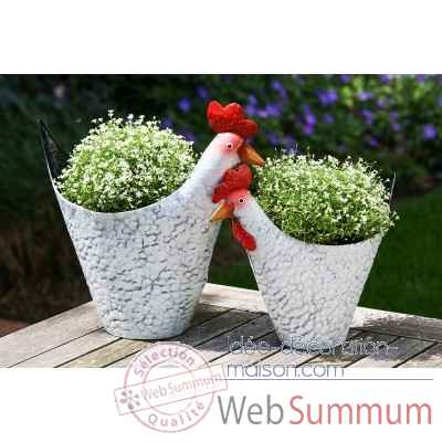 Pot de fleurs \"mrs. glucke\" Casablanca Design -74289