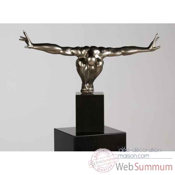 Sculpture \"cliffhanger\" effet platine Casablanca Design -32602