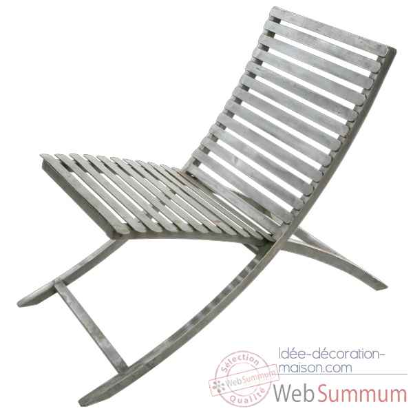 Chaise Metal jardin couleur jaune Hindigo -JE12YEL