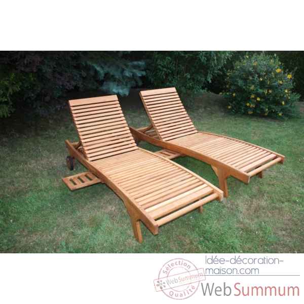 Bain de soleil goa en teck naturel 60-052