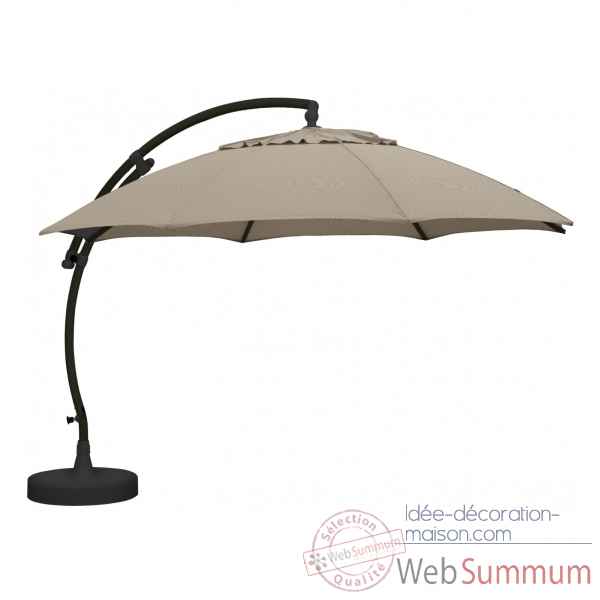 Kit parasol deporte rond taupe clair xl375 olefin Easy Sun -10218420