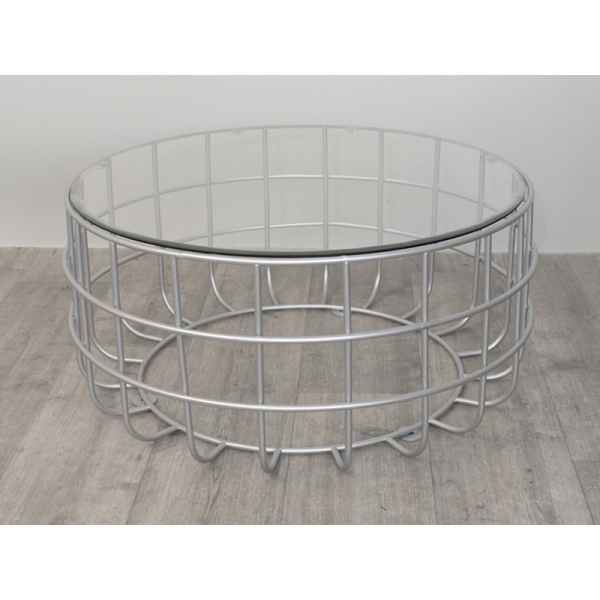 Table basse argent ring 70cm Edelweiss -D3607