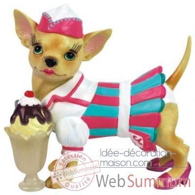 Figurine Chien Chihuahua Chi Chi Marchande de Glace 13755