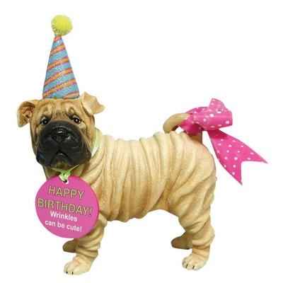 Figurine Shar Pei Anniversaire -HB16901