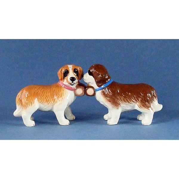 Figurine Saint-Bernard Poivre et Sel MW93925