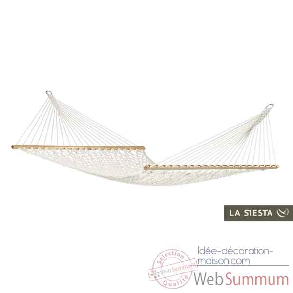 North american style hamac a barres double virginia ecru La Siesta -NRR14-11