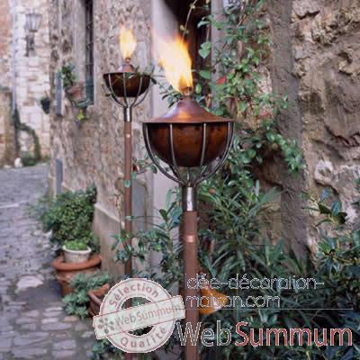 2 Lampes a huile Roma style cuivre Aristo - 824619