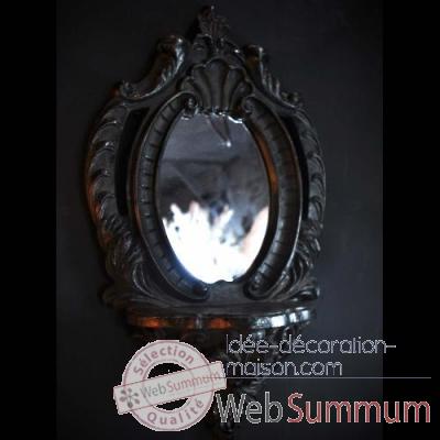 Consolette miroir noire Objet de Curiosite -DA025