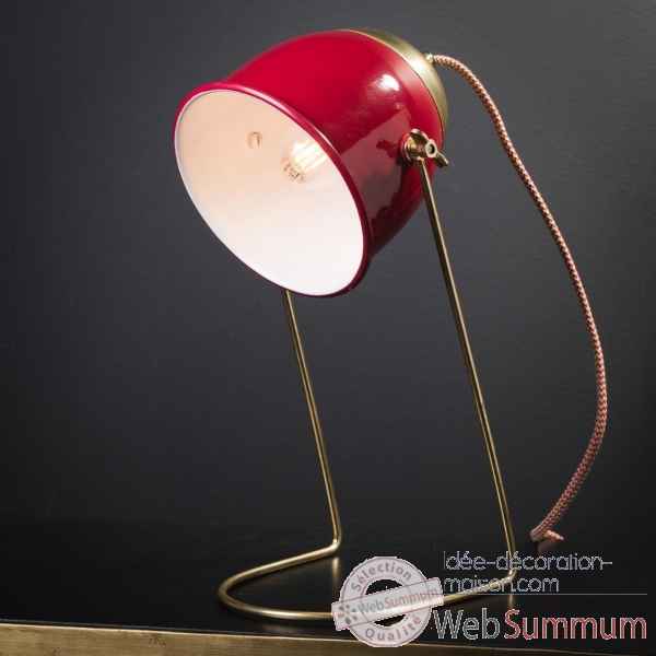 Lampe de bureau rouge Objet de Curiosite -LU173