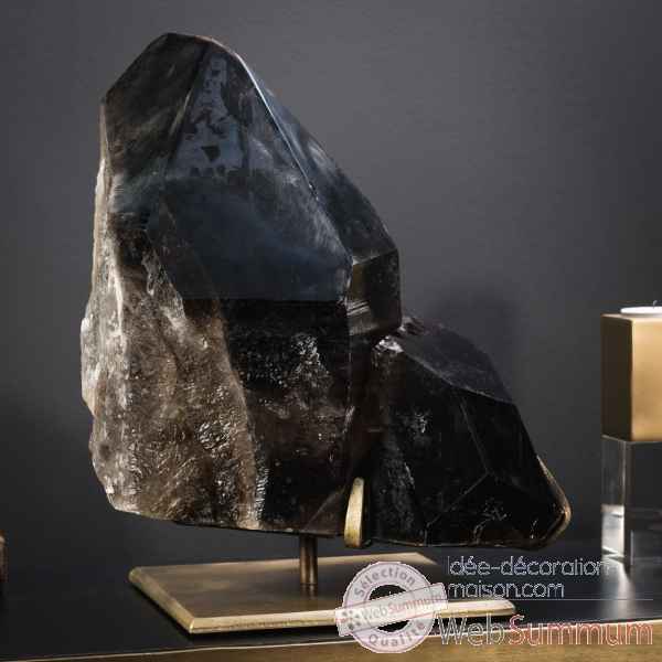 Prisme de cristal noir 14.2kg Objet de Curiosite -PUMI933