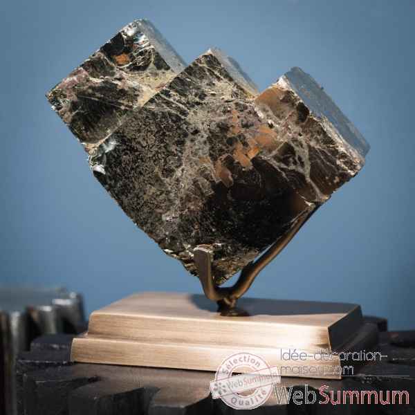 Pyrite gros cube (chine ) mm Objet de Curiosite -PUMI742-3