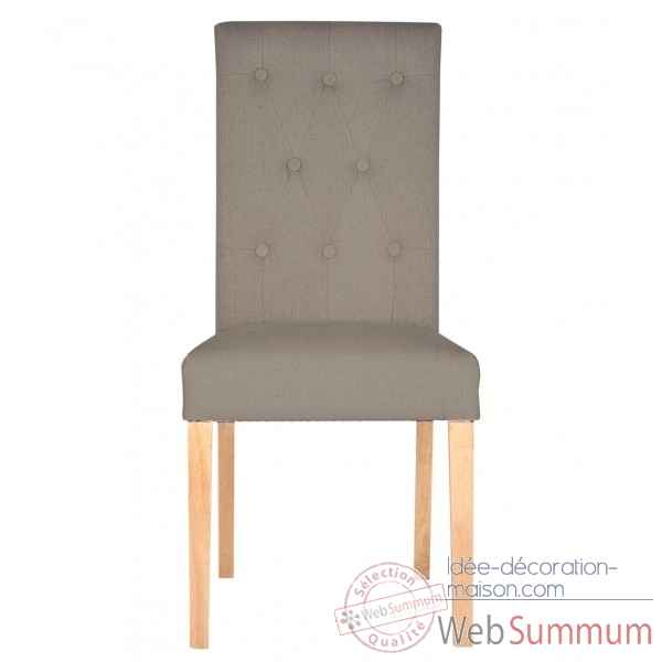 Chaise amelie lin taupe Opjet