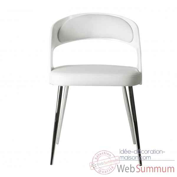 Chaise cambre blanche Opjet