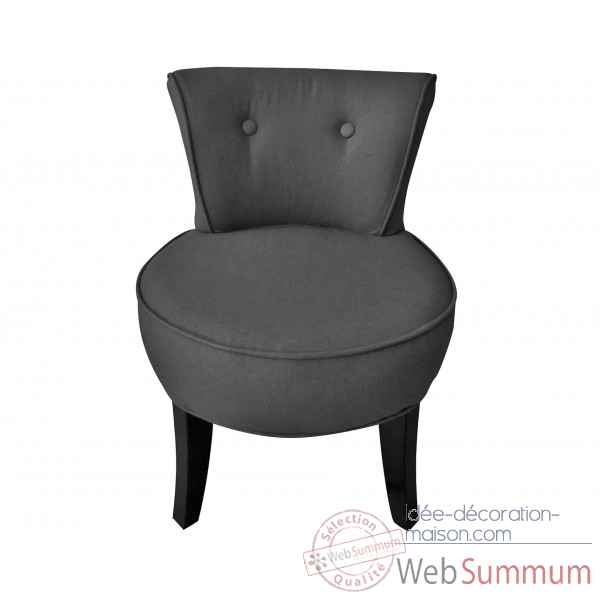 Fauteuil crapaud lin anthracite Opjet