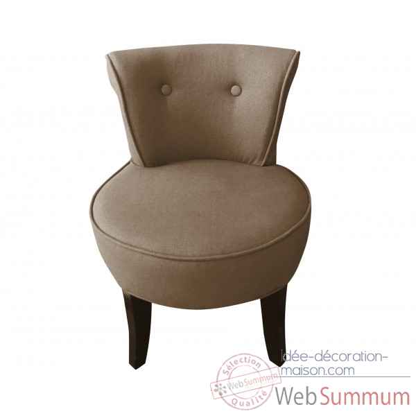 Fauteuil crapaud lin taupe Opjet